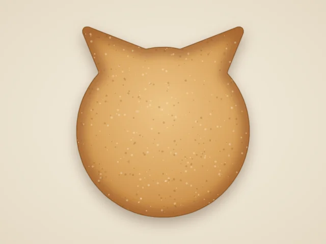 Round owl-cat hybrid face