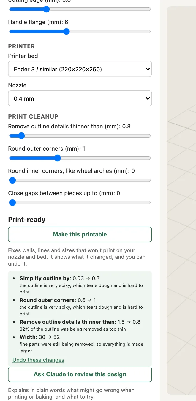 The make this printable panel